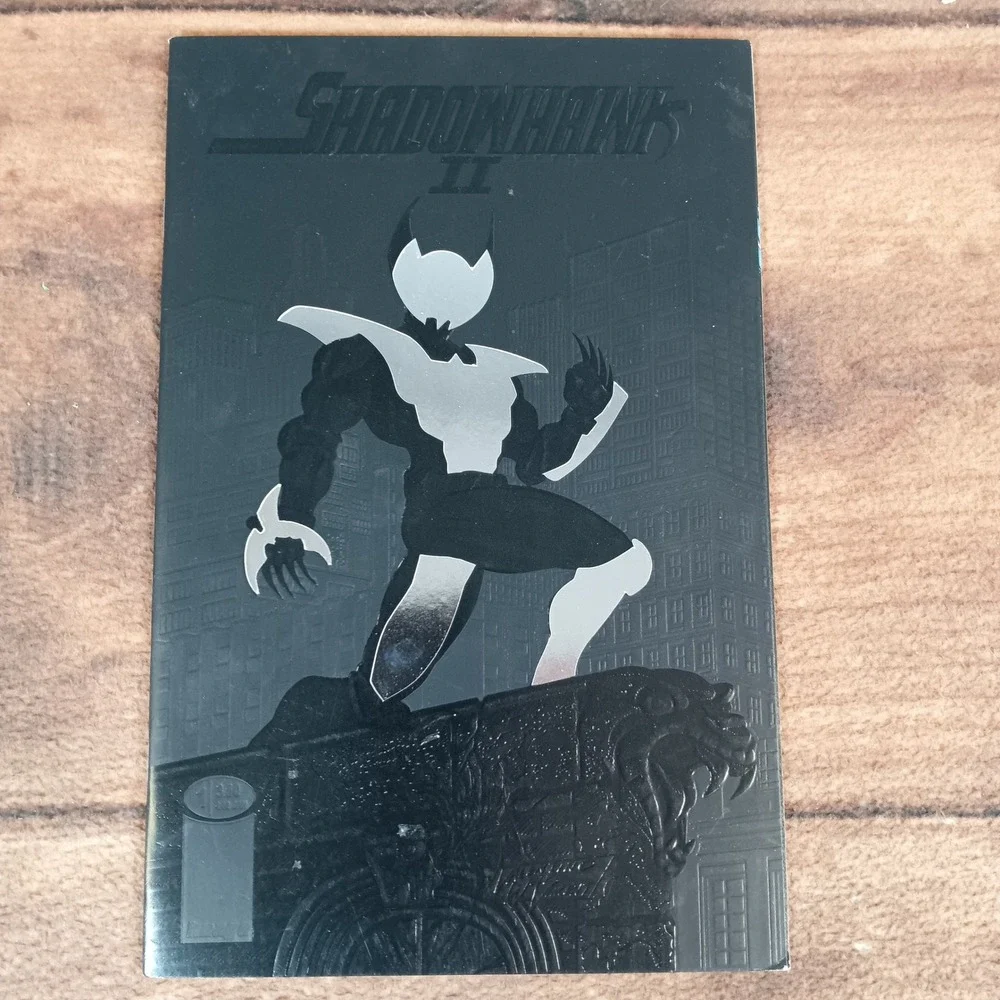 Image Comics ShadowHawk Comic Book Lot OS Black Excellent Foil Embossed Cover - Picture 2 of 3